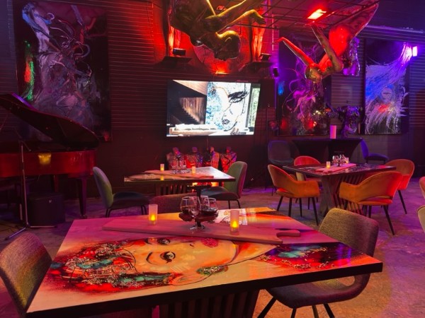 Salle artistique immersive de la galerie